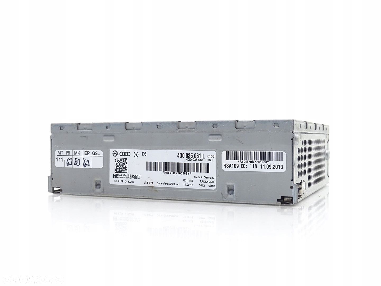 MODUŁ STEROWNIK TUNER RADIA RADIOWY HARMAN BECKER AUDI A6 C7 4G 4G0035061L - 1