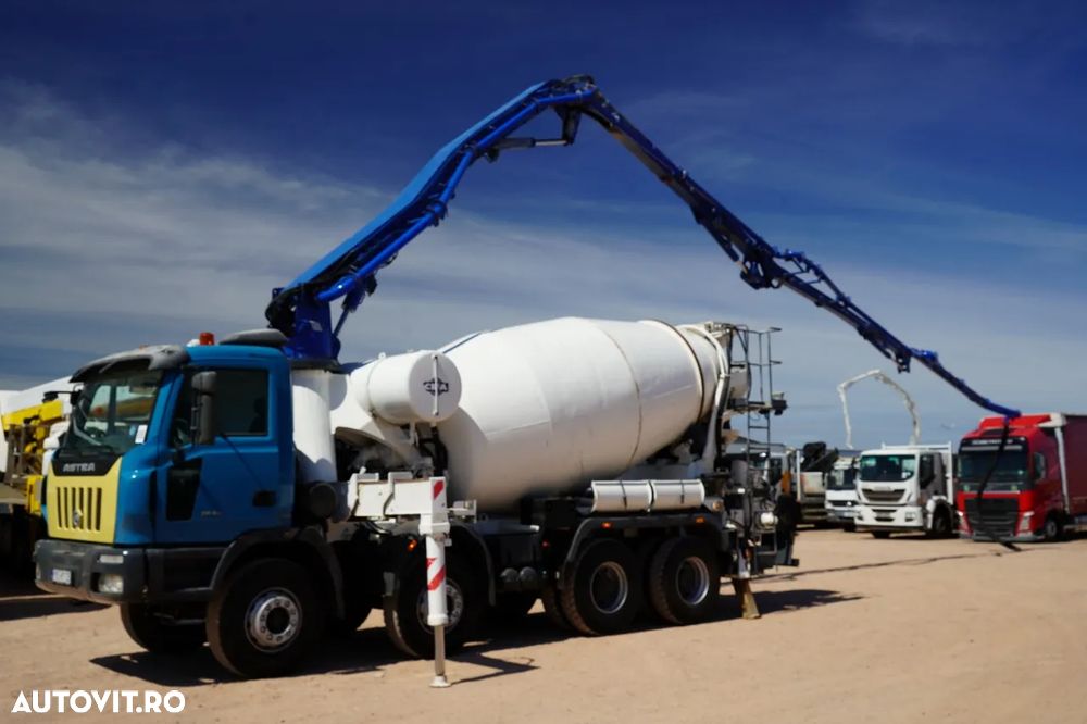 Astra VEICOLI 84 44 / POMPA BETONIERĂ / 8X4 / BETONIERĂ 9 M3 + POMPA CIFA MAGNUM MK 28.4 L / RADIOCOMANDĂ / TEST UDT NOU - 35