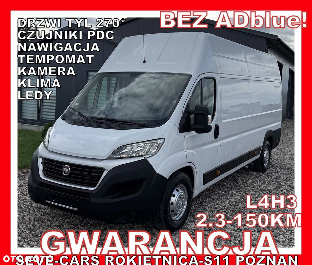 Fiat DUCATO L4H3 MAXI GWARANCJA klima 2.3jtd 150km, kamera tempomat