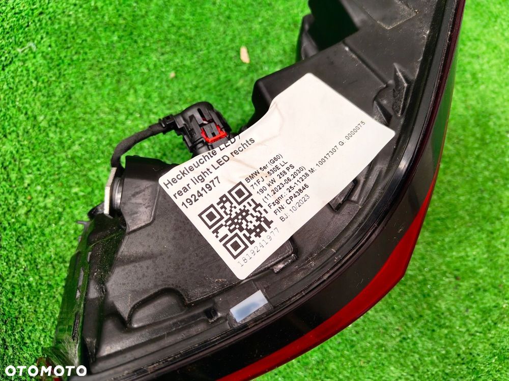 BMW 5 G60 LAMPA TYŁ EU PRAWA LEWA 5A01AC6 5A01AC5 - 2