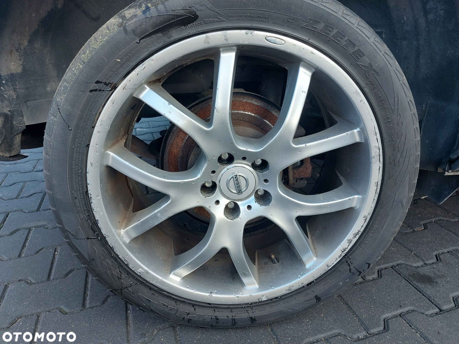 FELGI ALUMINIOWE 4SZT 5X114,3 FI 66,1 R20 NISSAN MURANO Z50 - 1
