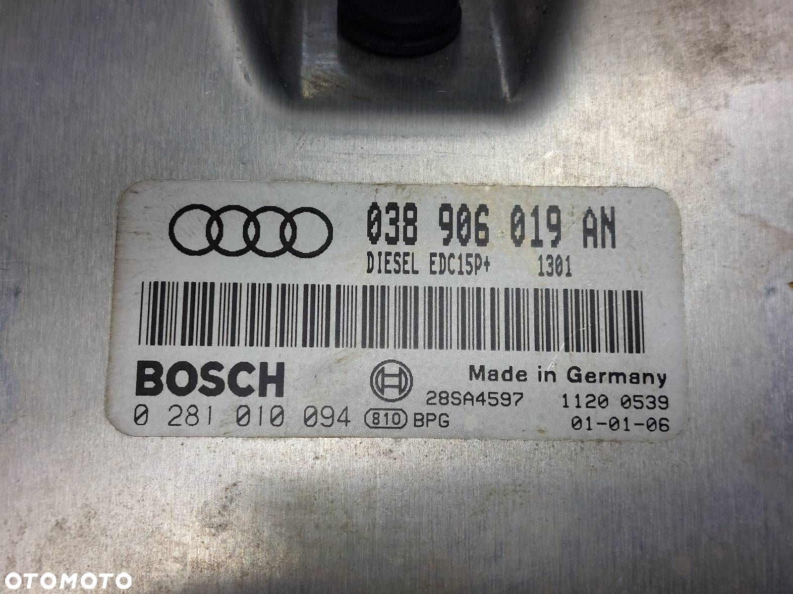 ZESTAW STARTOWY LICZNIK FULL FIS AUDI A4 B5 LIFT 1.9 TDI 038906019AN - 2