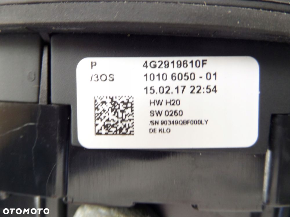 panel przełączników sterowania radia mmi navi audi a6 c7 lift 4g2919610f - 3