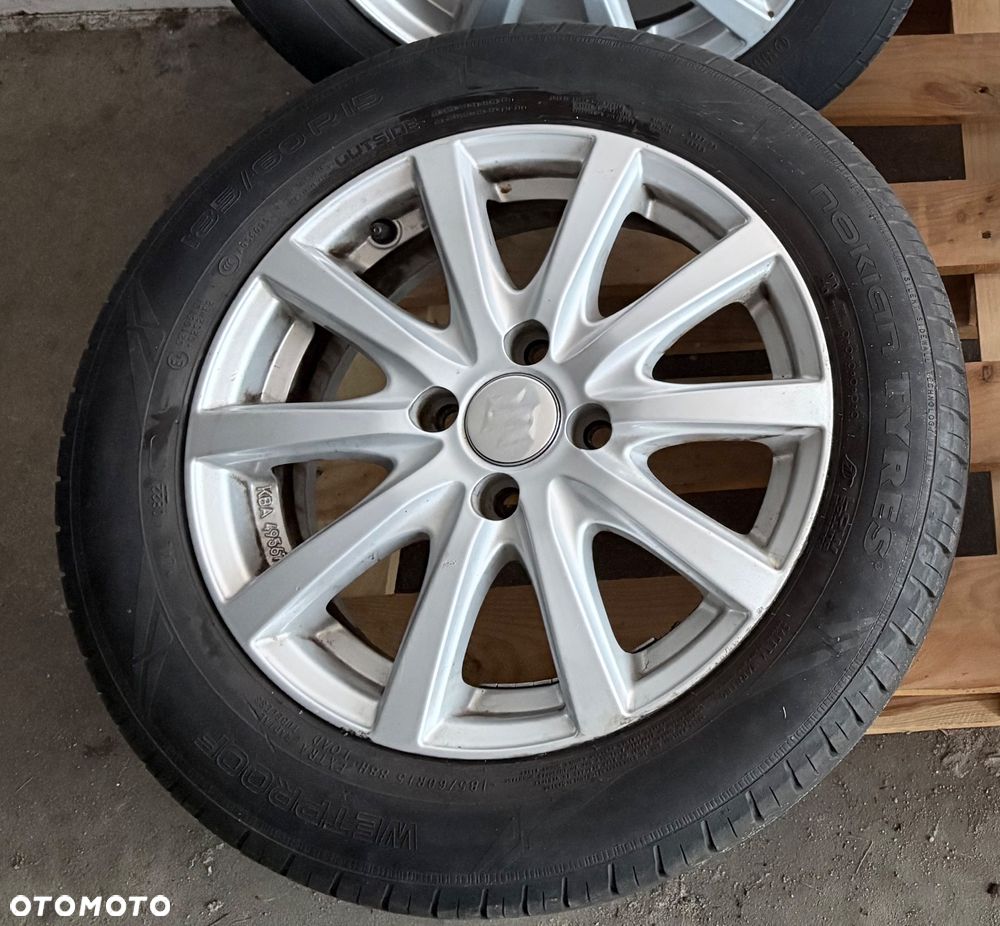 Komplet kół z felgami aluminiowymi i oponami letnimi R15 - stan BARDZO DOBRY !!! - 1