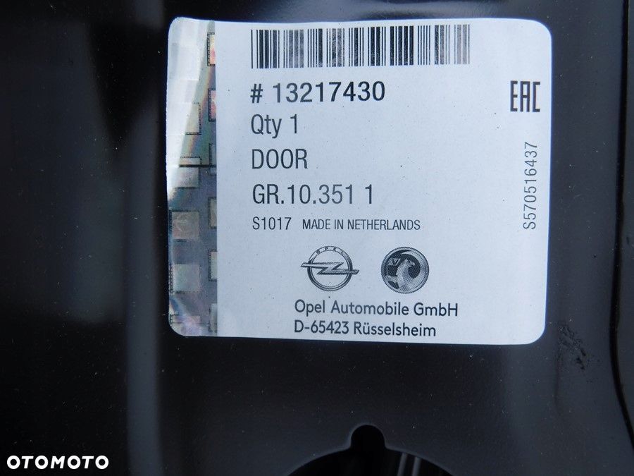 OPEL MERIVA A DRZWI NOWE ORYGINAŁ PRZÓD PRAWE - 2