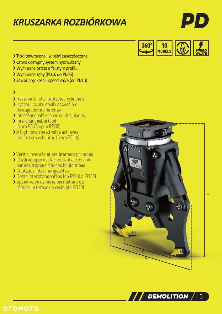 Nożyce wyburzeniowe VTN PD21 - 3