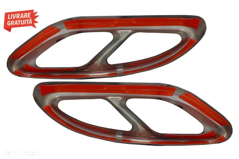 Ornamente tobe sistemul de evacuare Mercedes C-Class W205 C-Class S65 E65 GLE W166- livrare gratuita - 2