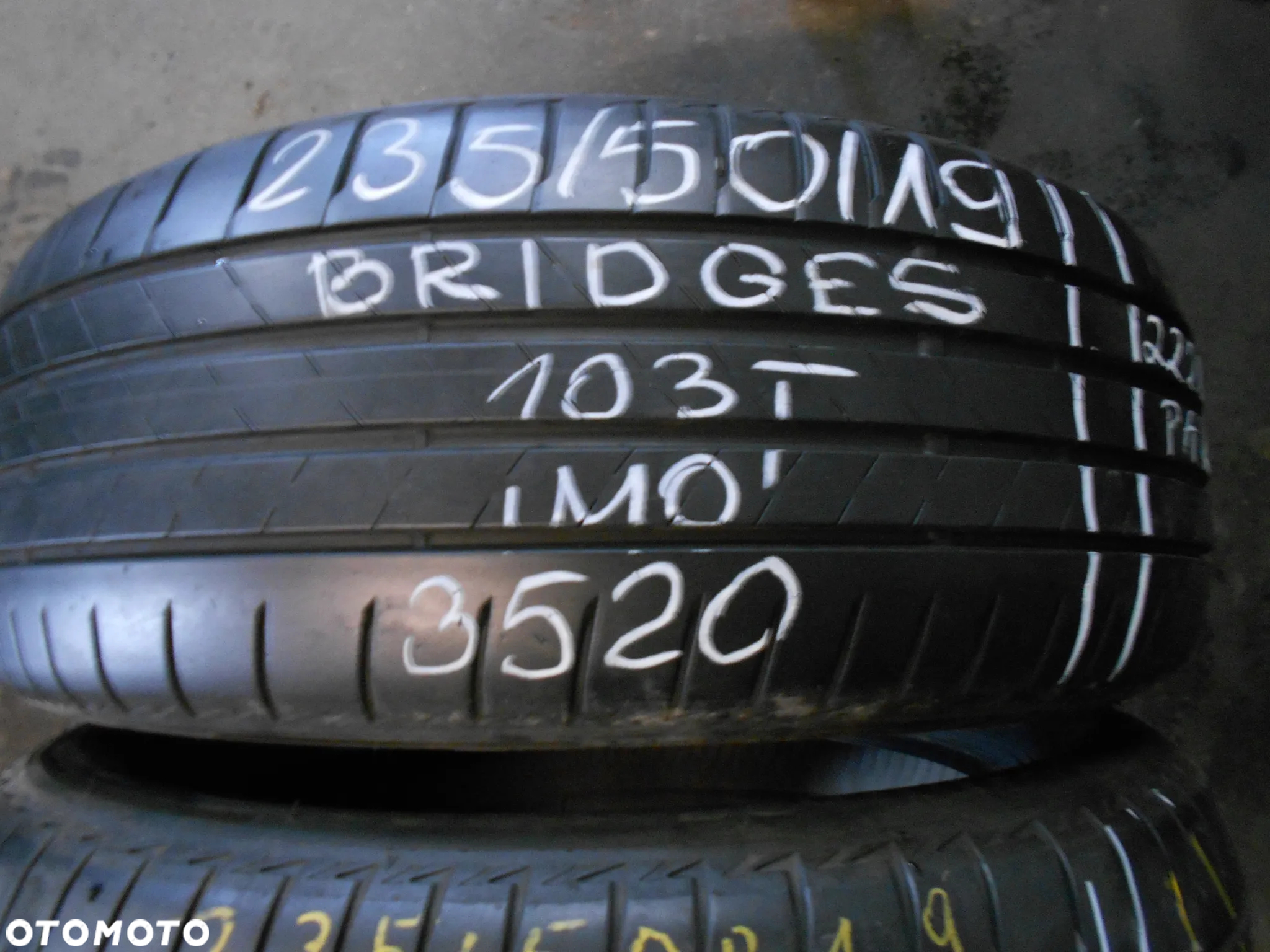 OPONY  235/50R19 BRIDGESTONE TURANZA T005 MO DOT 2221 / 3520 7.4MM - 2