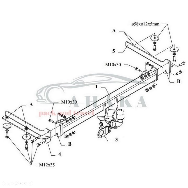 Hak Holowniczy Automat Do Honda Civic (5 Drzwi) 1997-2001 - 2
