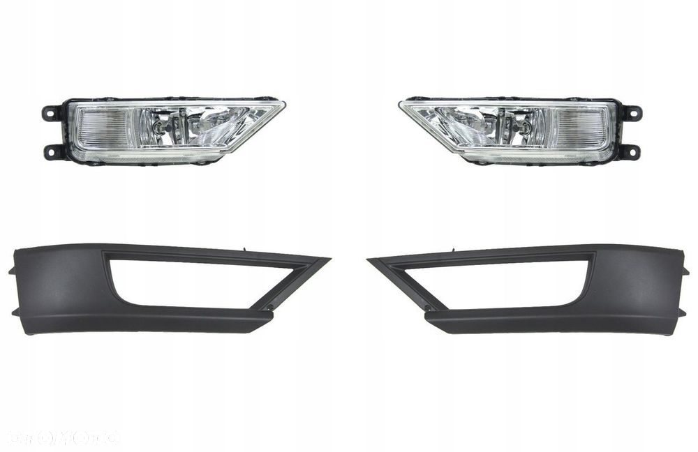 Kratka / Atrapa VW T-ROC 17-22 zestaw kratek / atrap zderzaka + halogeny - 1