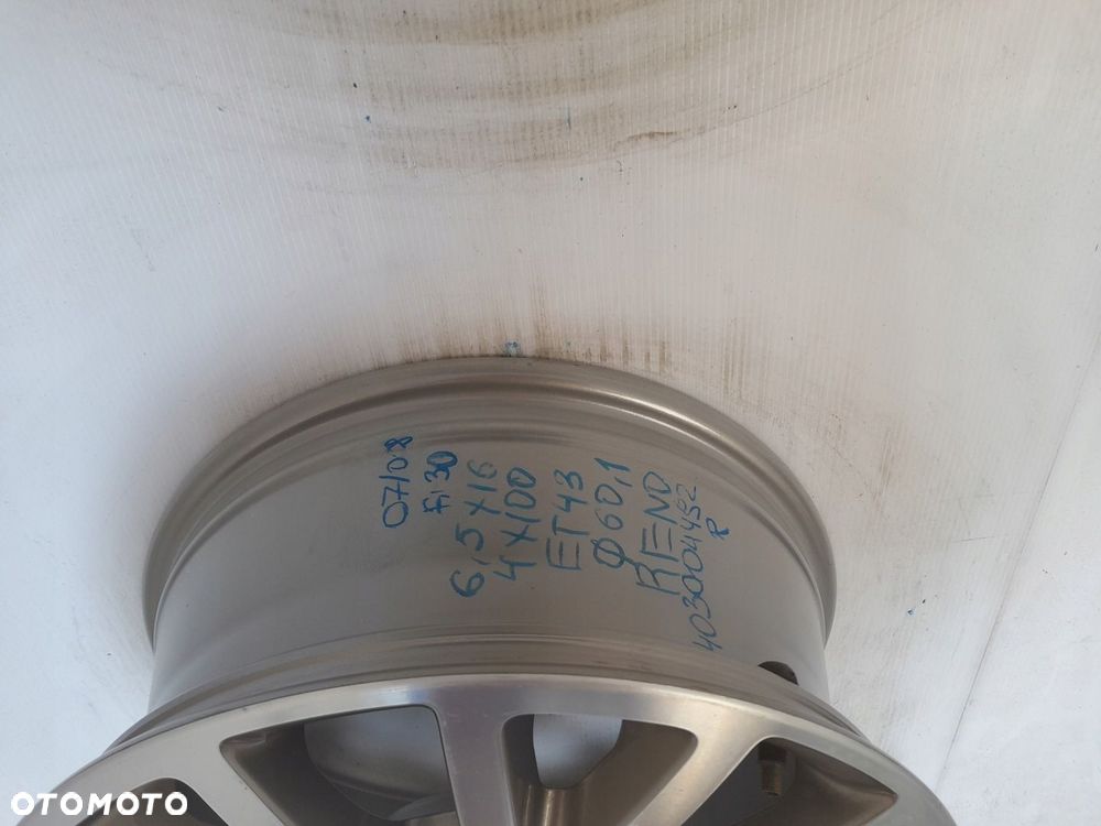 Felga aluminiowa Renault OE 6.5" x 16" 4x100 ET43 - 4