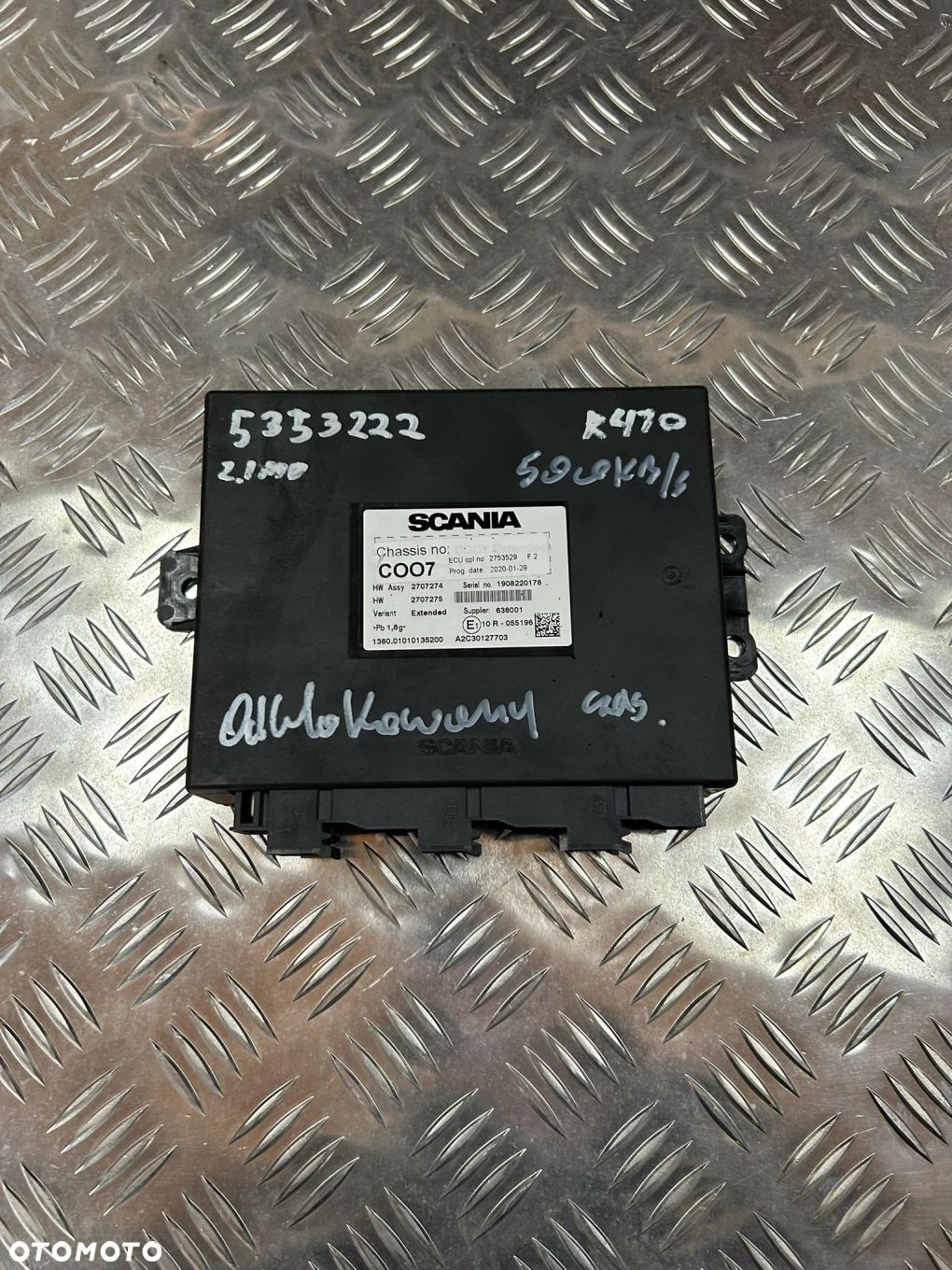 STEROWNIK KOMPUTER ECU COO7 SCANIA R EURO 6 - 1