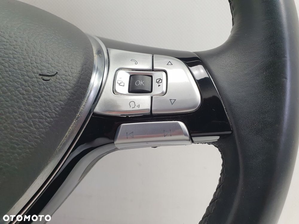 VW Golf VII R LINE KIEROWNICA SKÓRZANA ŁOPATKI Poduszka AirBag 5G0880201C - 8