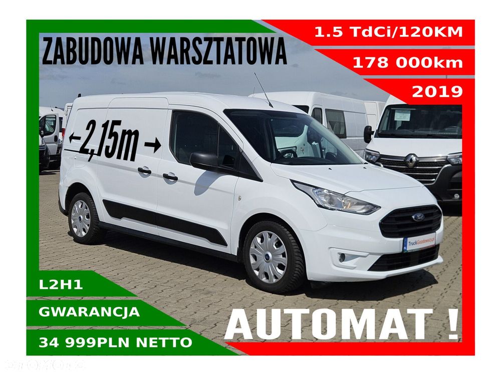 Ford transit-connect Long *34999zł NETTO* Zabudowa warsztatowa 1.5TdCi/120KM - 1
