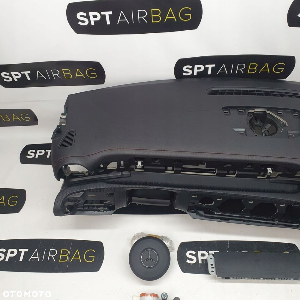 MERCEDES CLA W118 DESKA ROZDZIELCZA KONSOLA KOKPIT PULPIT PODUSZKI AIRBAG AIR BAG PASY KIT SET - 2