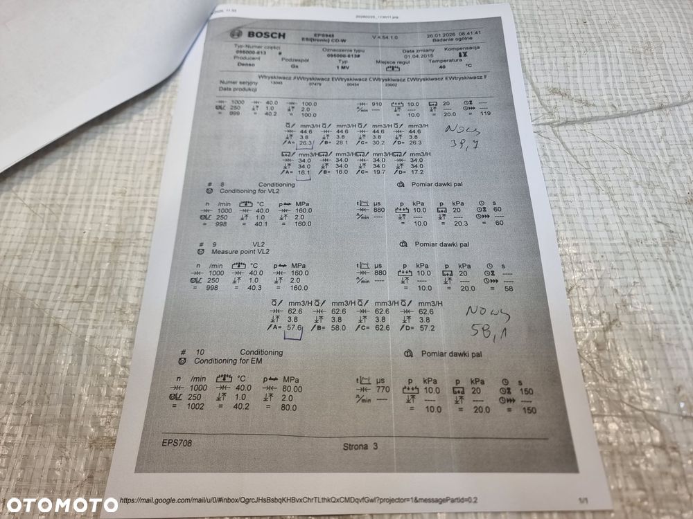 WTRYSK WTRYSKIWACZ OPEL ASTRA K J INSIGNIA B MERIVA B 1.6 CDTI 55578075 - 10