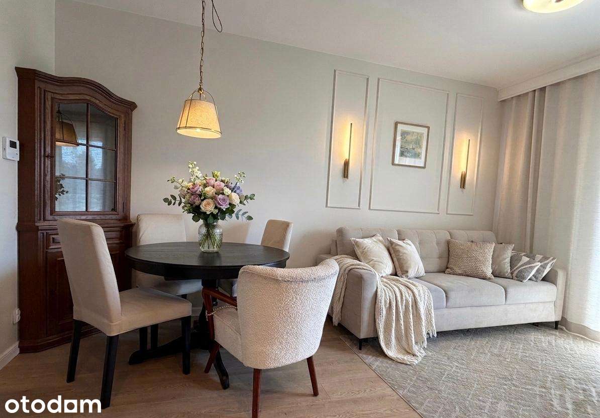 Przytulnie wykończone + meble pod klucz mieszkanie 44mkw + balkon 8mkw