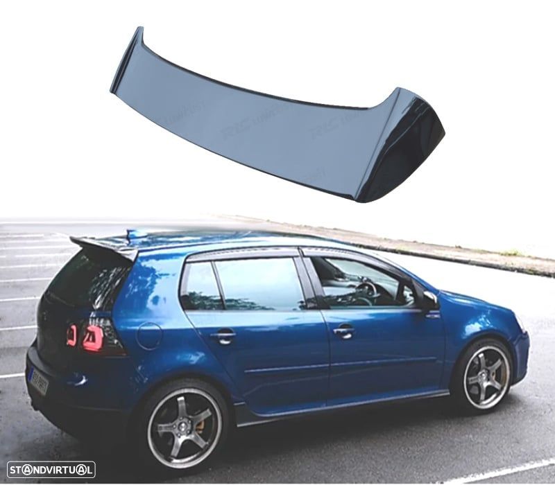 AILERON VOLKSWAGEN VW GOLF V 5 GTI PRETO BRILHANTE LOOK OSIR - 1