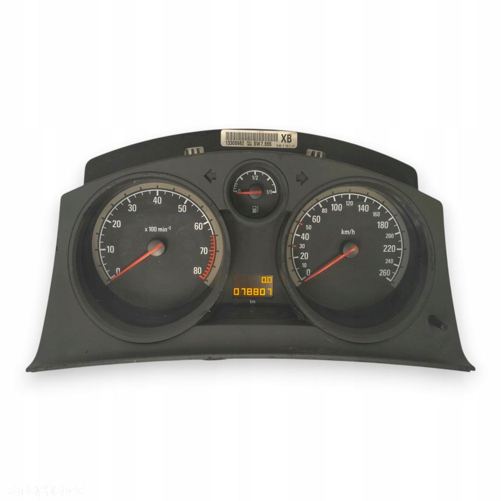 LICZNIK ZEGARY 13308982 XB Opel Astra H 1.4 1.6 1.8 16V Benzyna 78 807km - 13