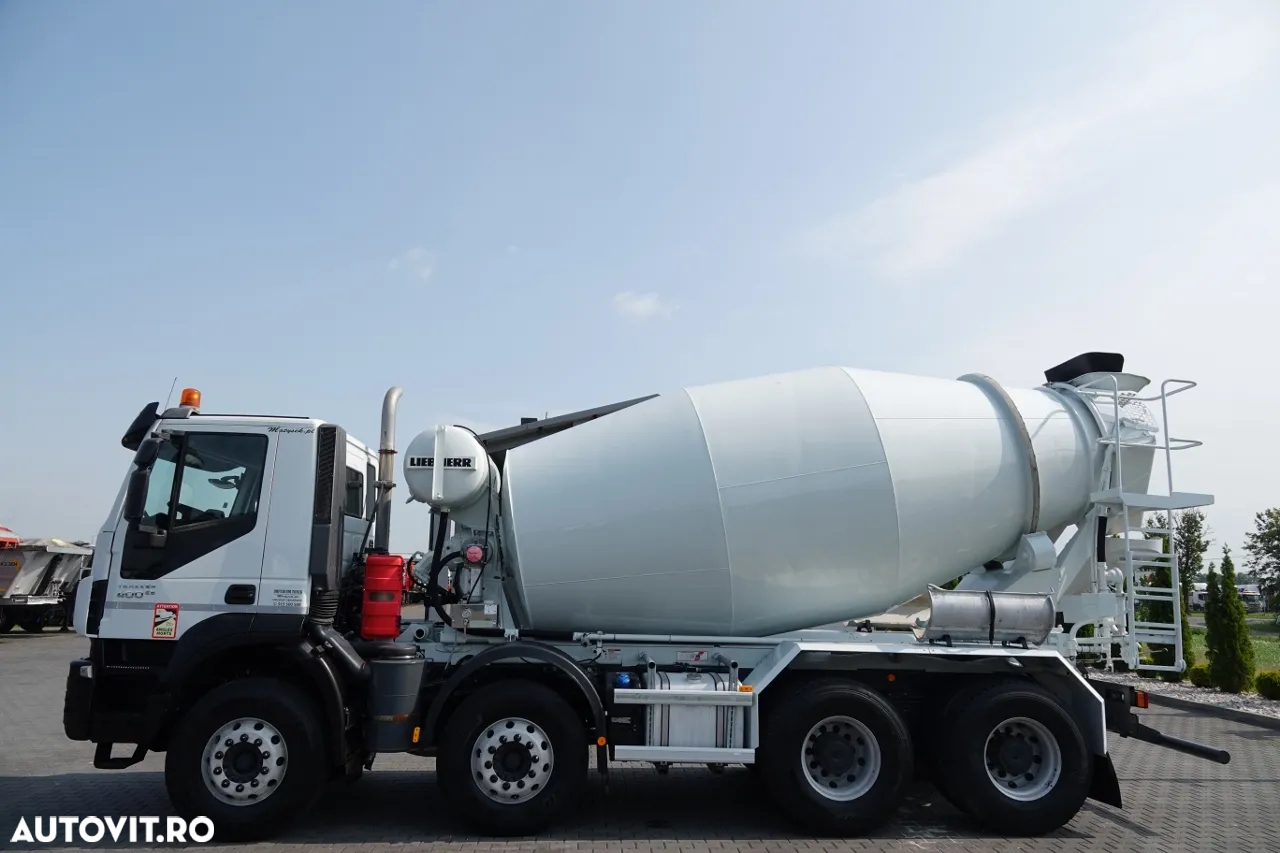 Scania TRAKKER 400 / 8X4 / 9 M3 BETONATOR / LIEBHERR / JANTE ALIE / EURO 6 - 11