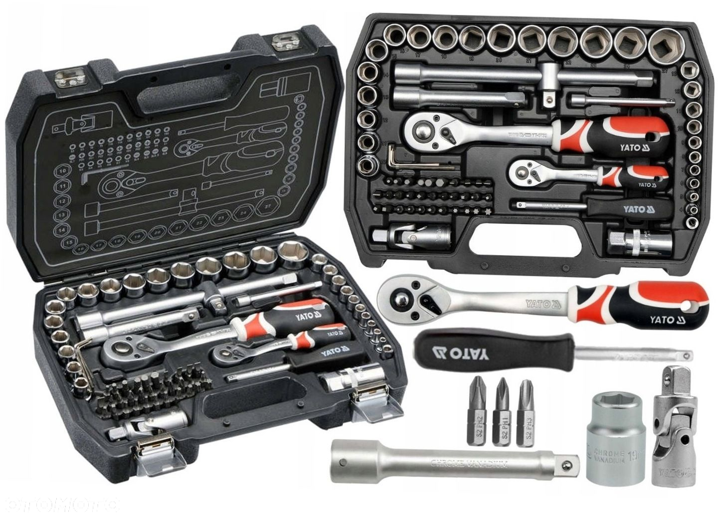 YATO KLUCZE NASADOWE ZESTAW KLUCZY NASADOWYCH NASADKI 72el YT-38782 TORX - 9