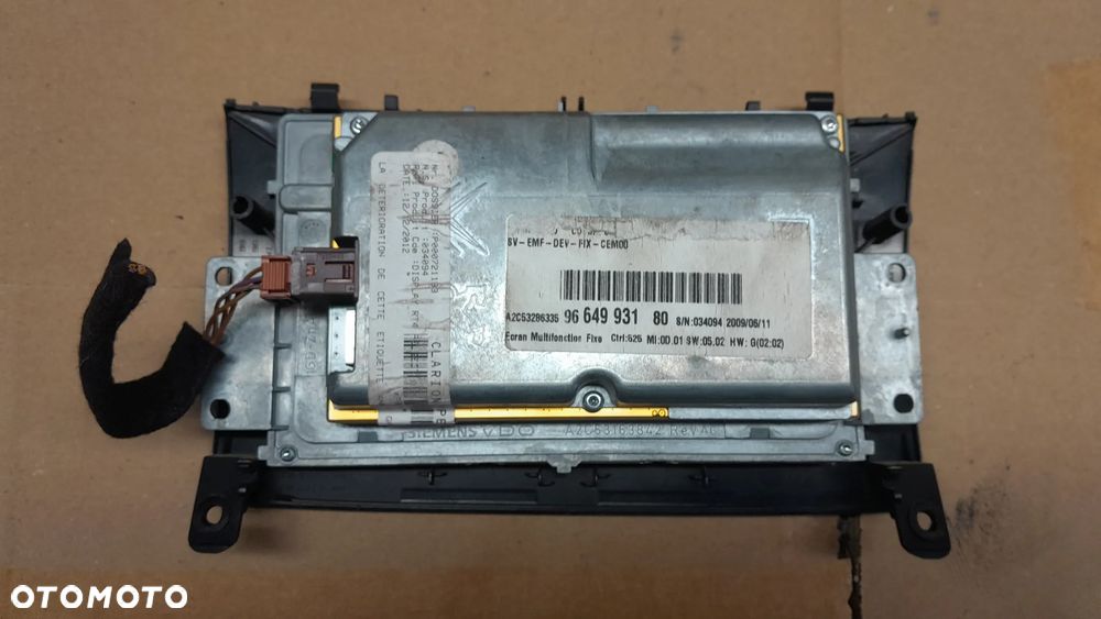 CITROEN PEUGEOT 407 RADIO NAWIGACJA   96653743XA - 4