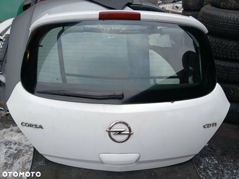 Opel Corsa D 3D Klapa bagażnika kolor Biały - 1