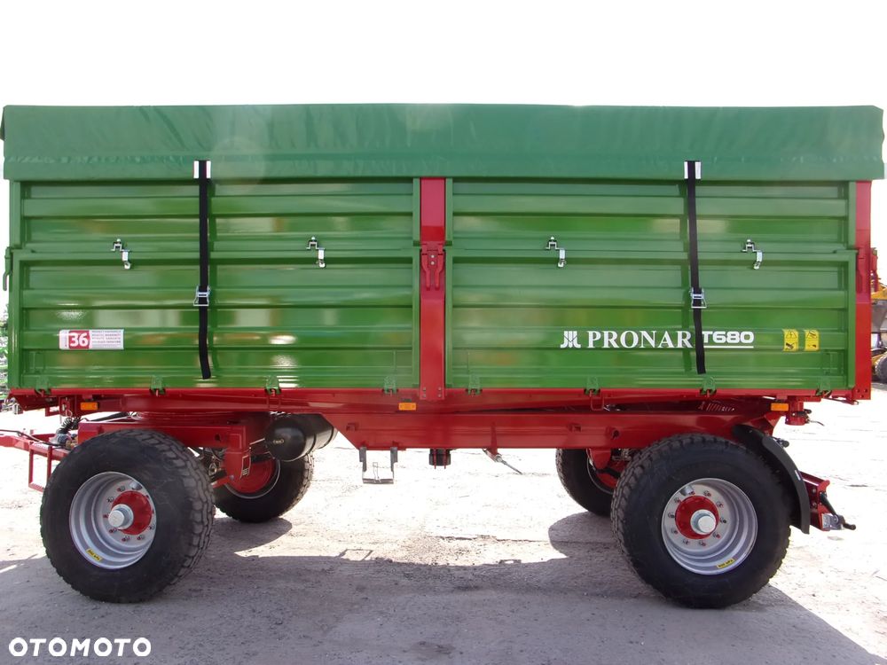 Pronar Przyczepa dwuosiowa paletowa PRONAR PT680 -14t, PT612 -12t, PT612L -12t, wywrotka z trójstronnym wywrotem, przyczepa ciężarowo-rolnicza - 6