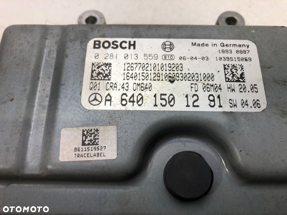 KOMPUTER SILNIKA  MERCEDES-BENZ KLASA B Sports Tourer (W245) 2005 - 2011 B 180 CDI (245.207) 80 kW - 4