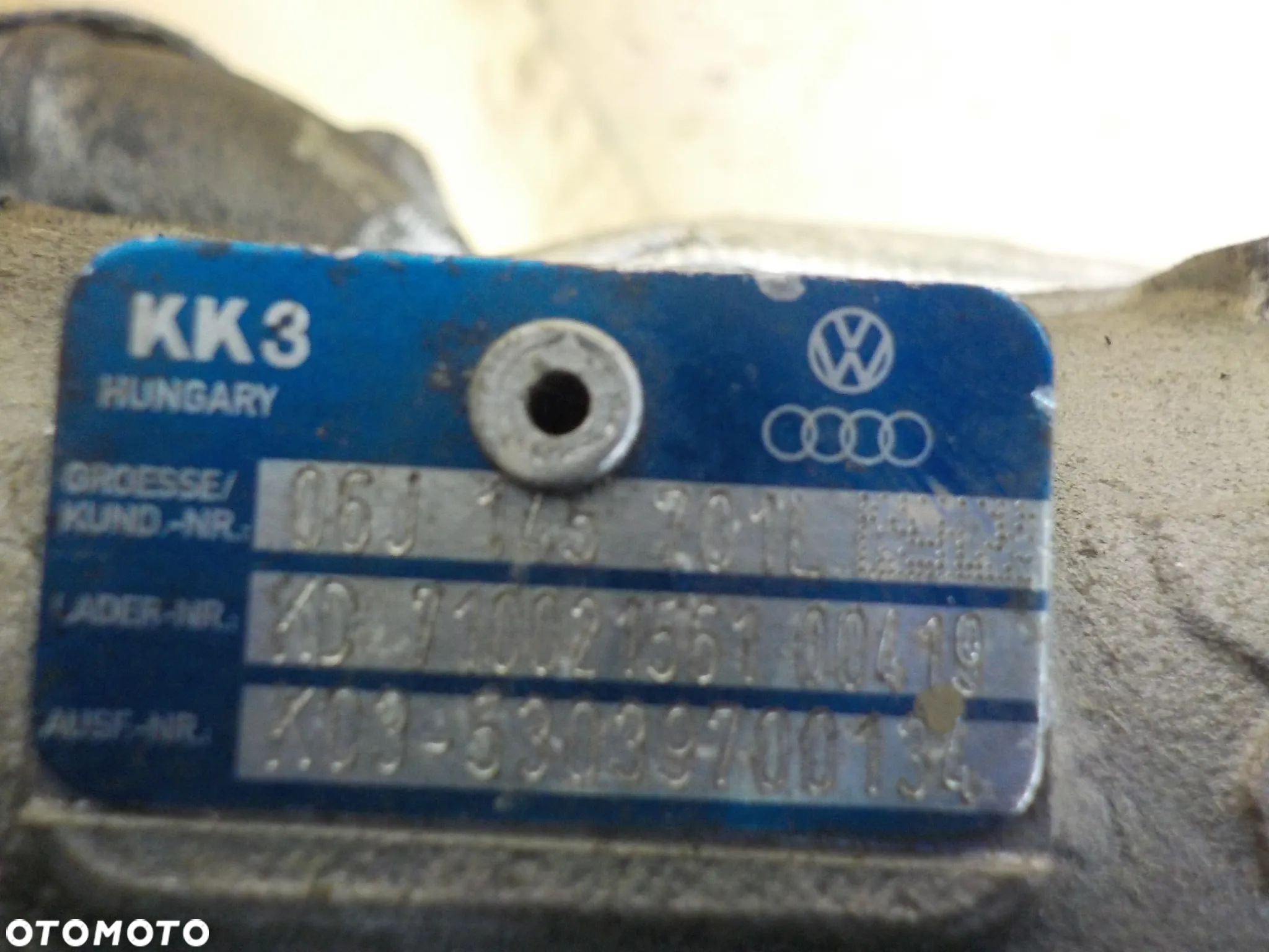 AUDI VW SKODA 1.8 TFSI TURBOSPRĘŻARKA 06J145701L - 9