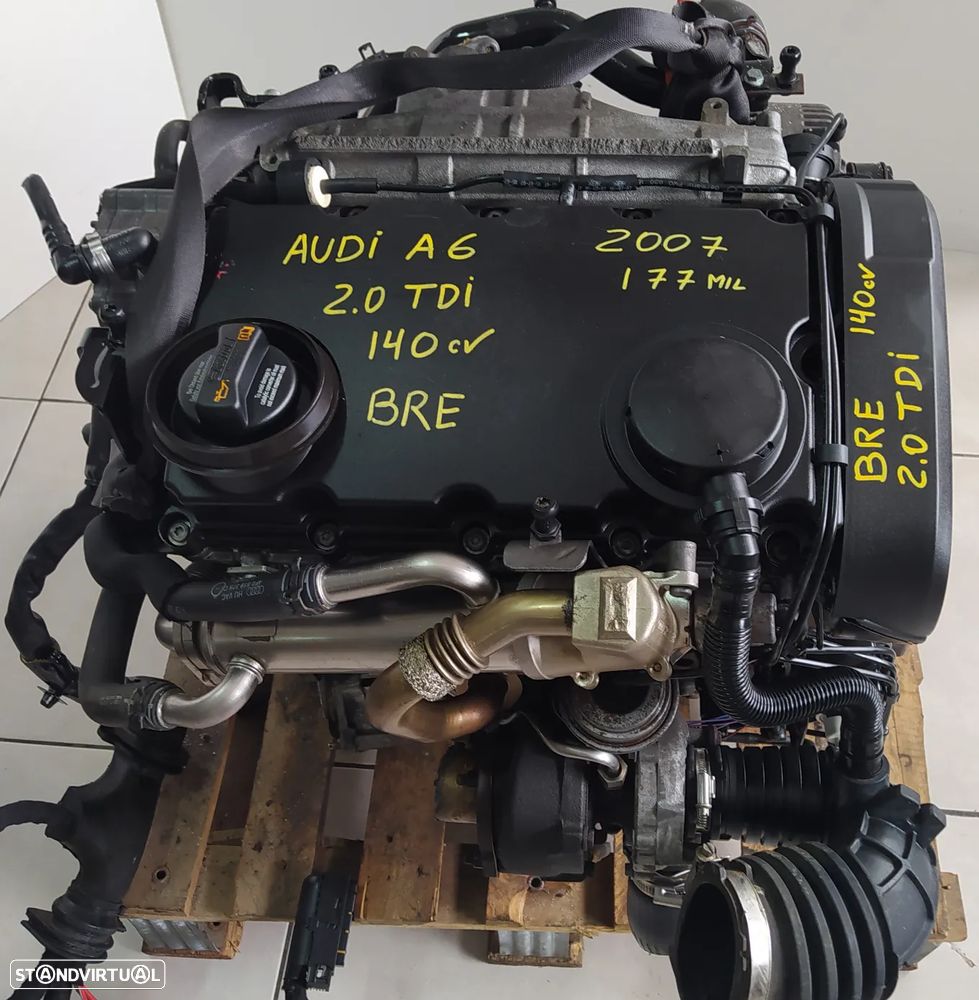 Motor audi A6 2.0TDI 140cv BRE - A6 C6 - caixa 6 velocidades GYX ano 2007 - 6