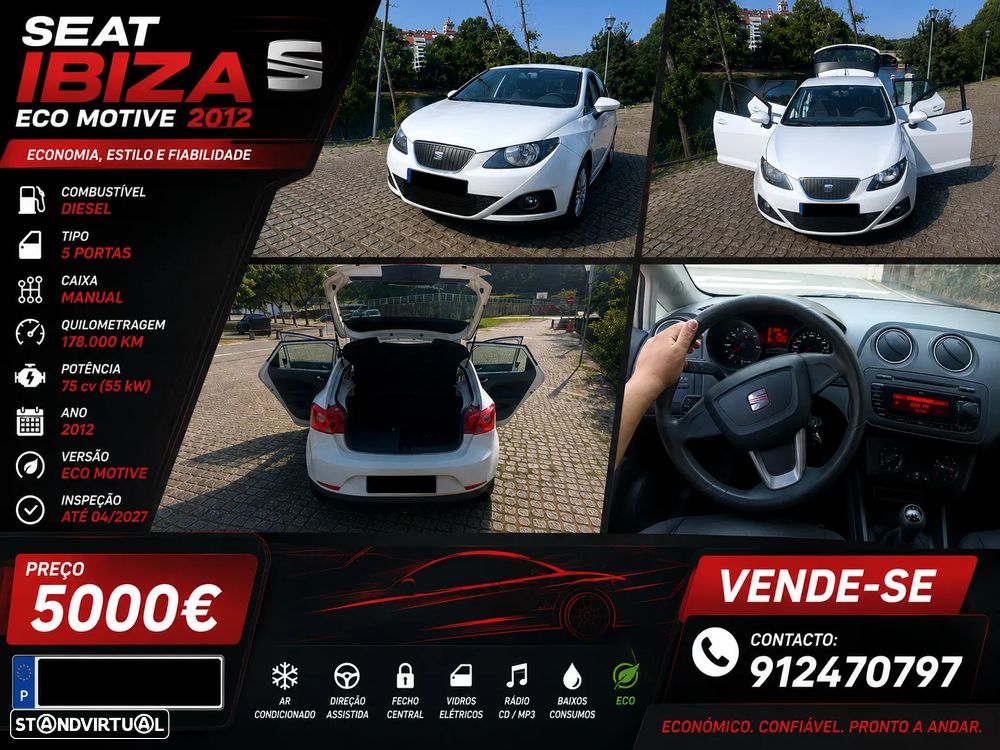 SEAT Ibiza 1.2 TDI CR Ecomotive Reference Viva - 1