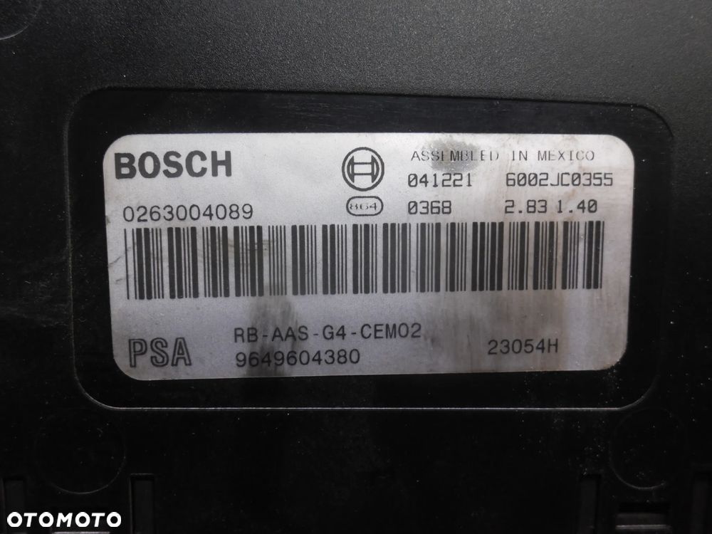 PEUGEOT 407 607 CITROEN C5 C6 MODUŁ STEROWNIK PARKOWANIA PDC 9649604380 0263004089 POSIADAM 2 SZT - 2