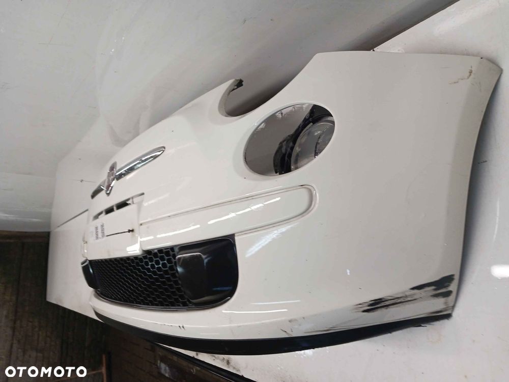 + ZDERZAK PRZÓD PRZEDNI FIAT 500 LIFT FL 268 BIAŁY - 3