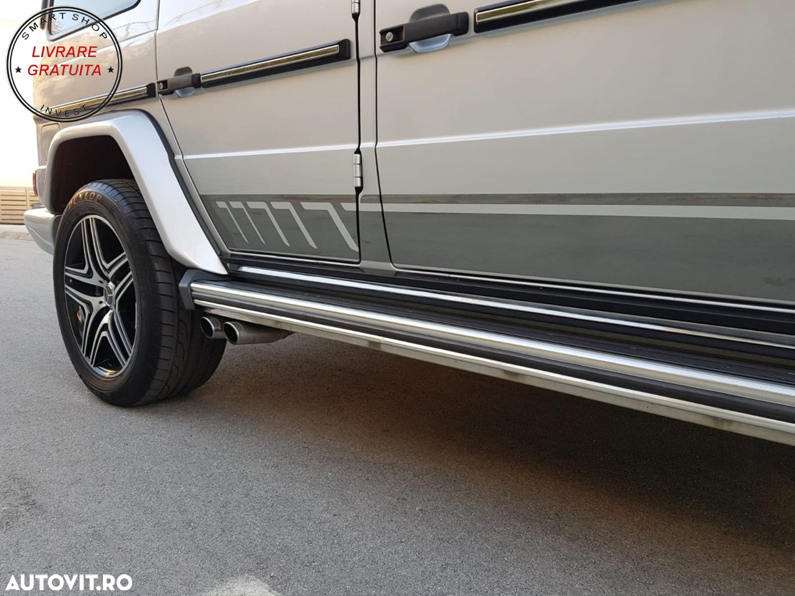 Stickere Laterale Mercedes G-Class W463 (1989-2017) Gri Inchis- livrare gratuita - 7