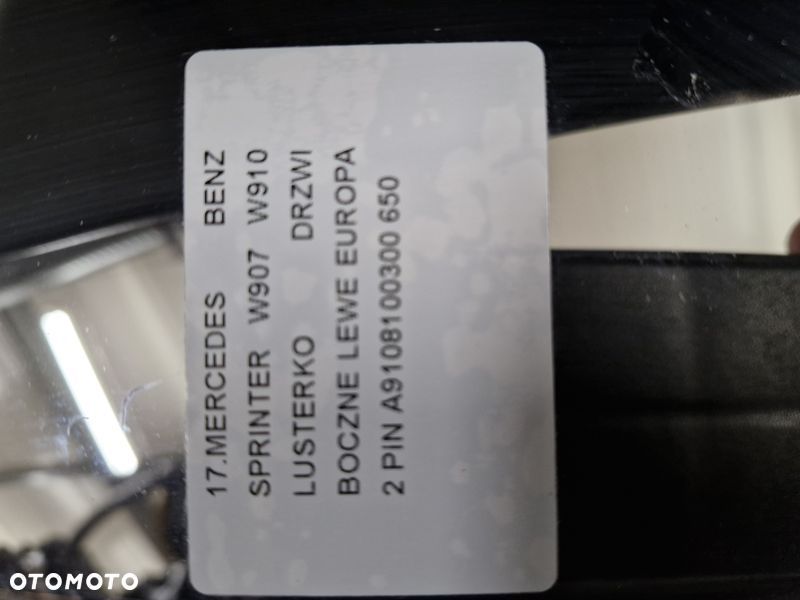 mercedes benz sprinter w907 w910 lusterko drzwi boczne lewe europa 2 pin a9108100300 - 8