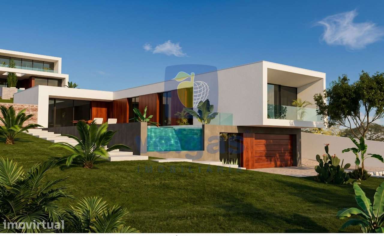 Terreno com Projeto  para Moradia T4 com Piscina – Serra da Pescaria, - Grande imagem: 5/22