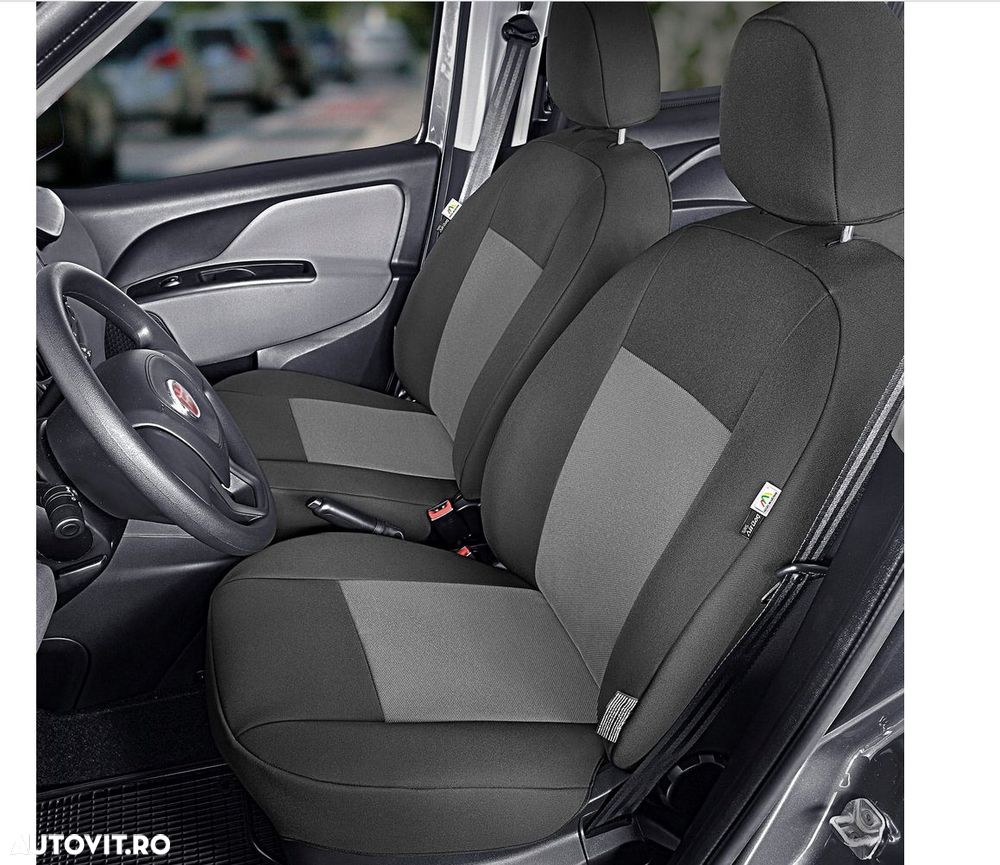 Set huse scaun dedicate Fiat Doblo 4, 2015-2022, fata si spate, Kegel Polonia - 3