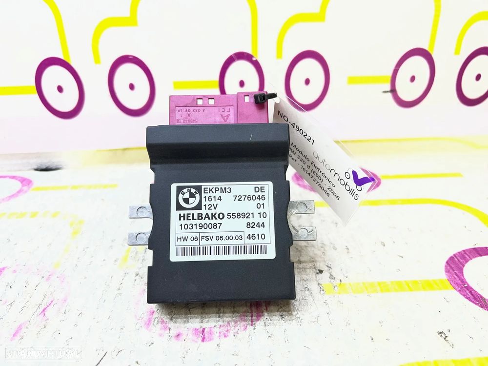 Módulo de Combustivel BMW X1 (E84) xDrive 20 d Ref. 16147276046  NO. 490221 - 1