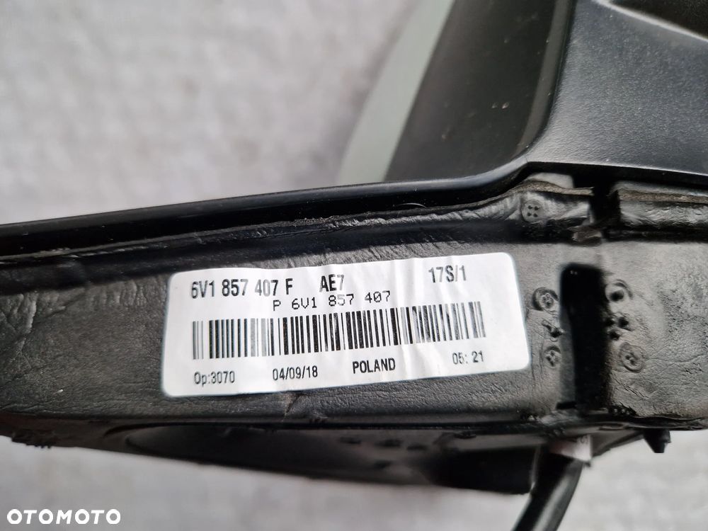 Skoda Fabia 3 III 6V Lusterko Lewe 6PIN - 5