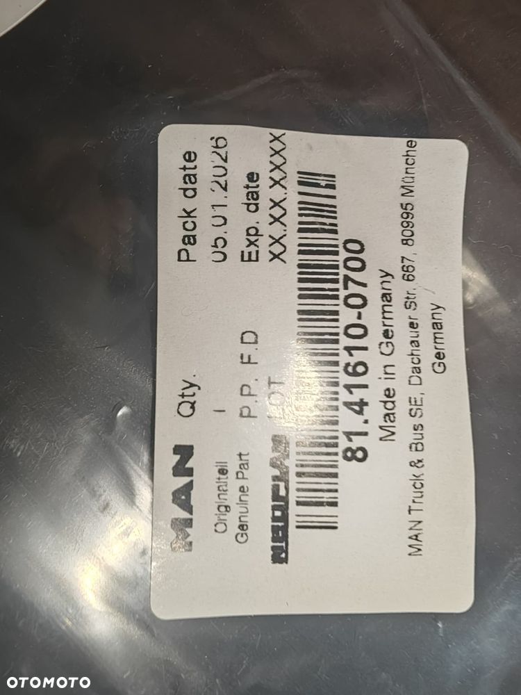 PRAWE ZAKOŃCZENIE ZDERZAKA MAN TGX LISTWA ZAŚLEPKA ORYGINAŁ 81416100700 - 4