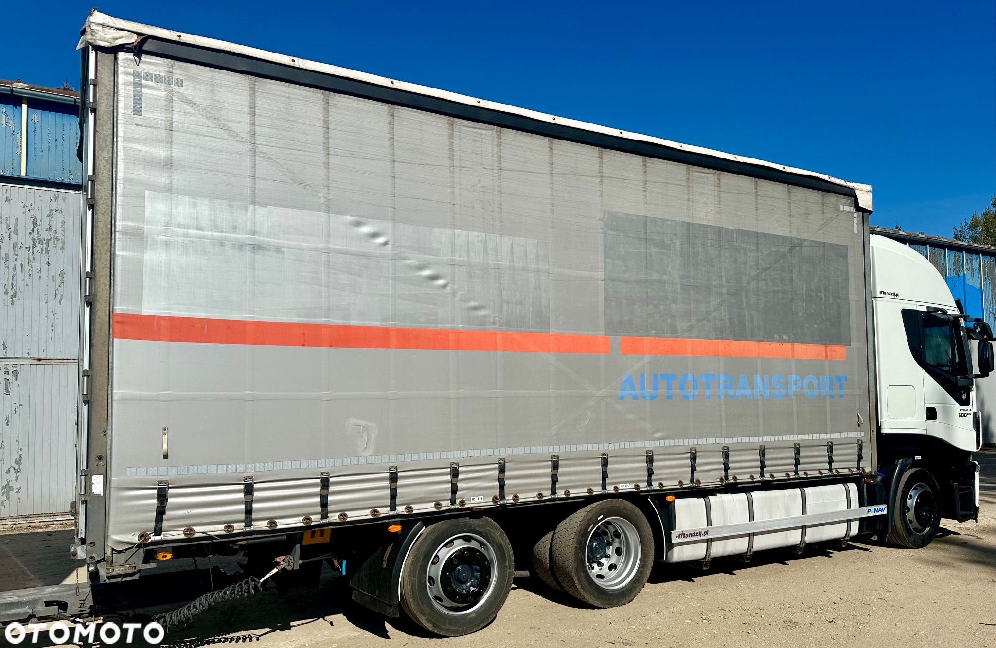 Iveco STRALIS 500EEV GLOB XXL AUTOMAT RETARDER 6x2 JUMBO TYLNA OŚ SKRĘTNA FIRANKA DŁ:7.40m + TANDEM PANAV OŚ BPW FIRANKA DŁ:8.20m ZESTAW PRZESTRZENNY 120m3 MOTOR:13L 2014r IGŁA - 6
