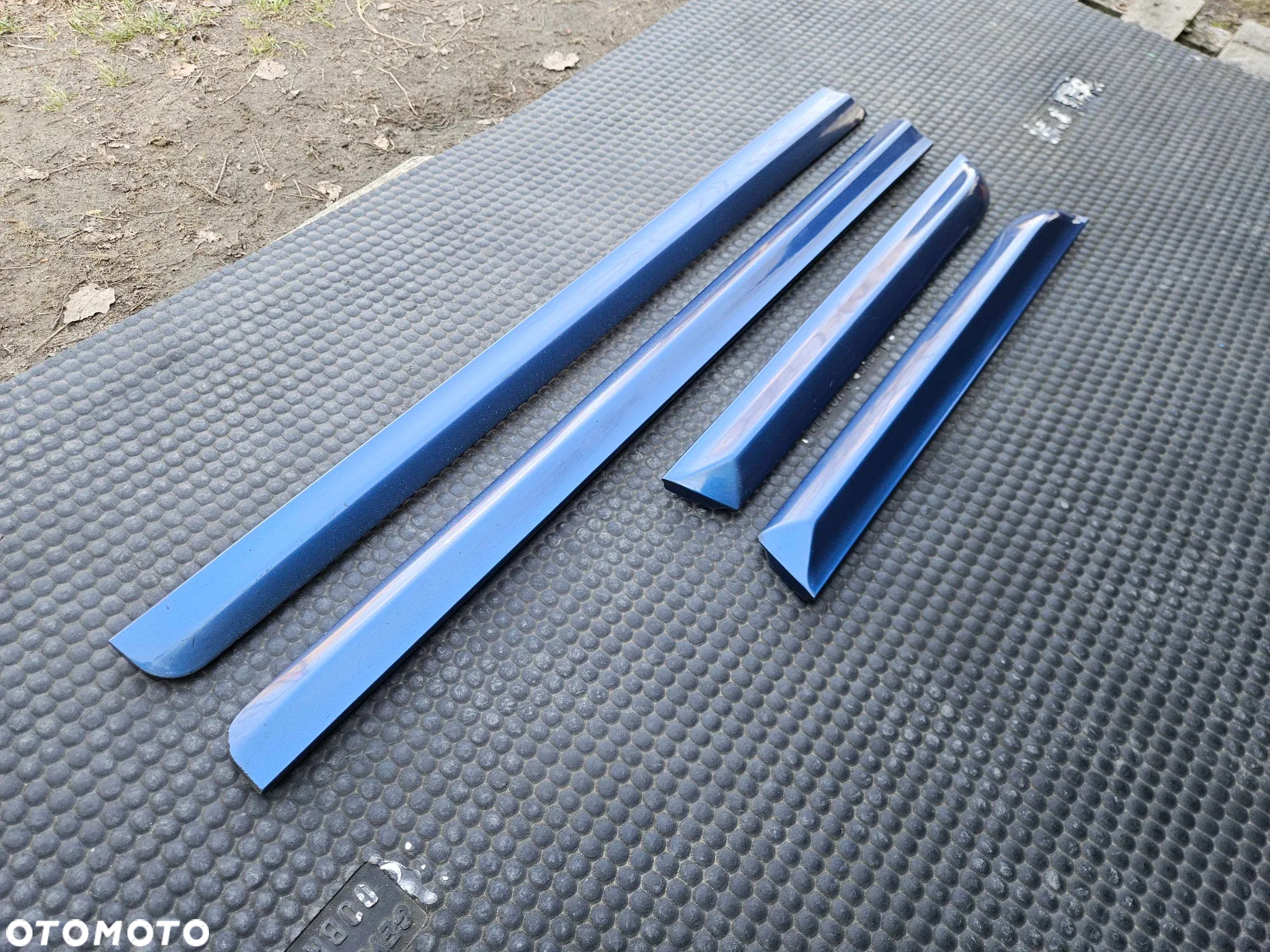 Listwa Listwy Drzwi S-Line Dolne Niebieskie Komplet Audi A4 B6 B7 Oryginalne - 5