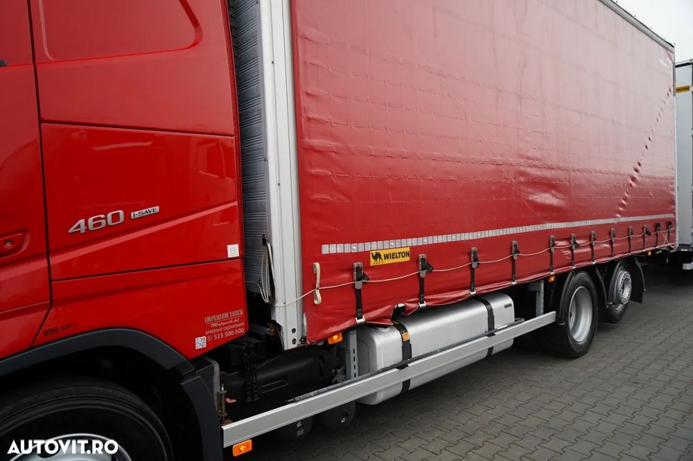 Volvo FH 460 / COMBINAT TANDEM / 120 M3 / TRANSIT / I-SAVE / I-PARK COOL / DIRECȚIE CU AX RIDICAT / WIELTON / CORTINĂ ARMATĂ - 7