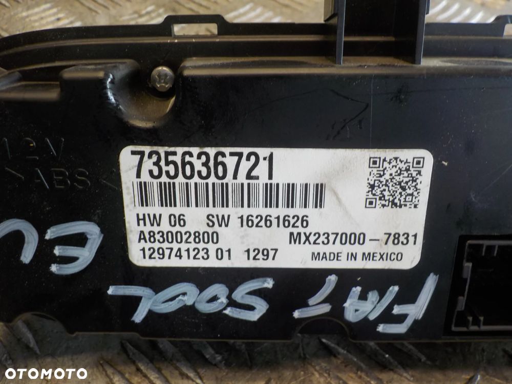 FIAT 500L PANEL KLIMATYZACJI  735636721 - 3