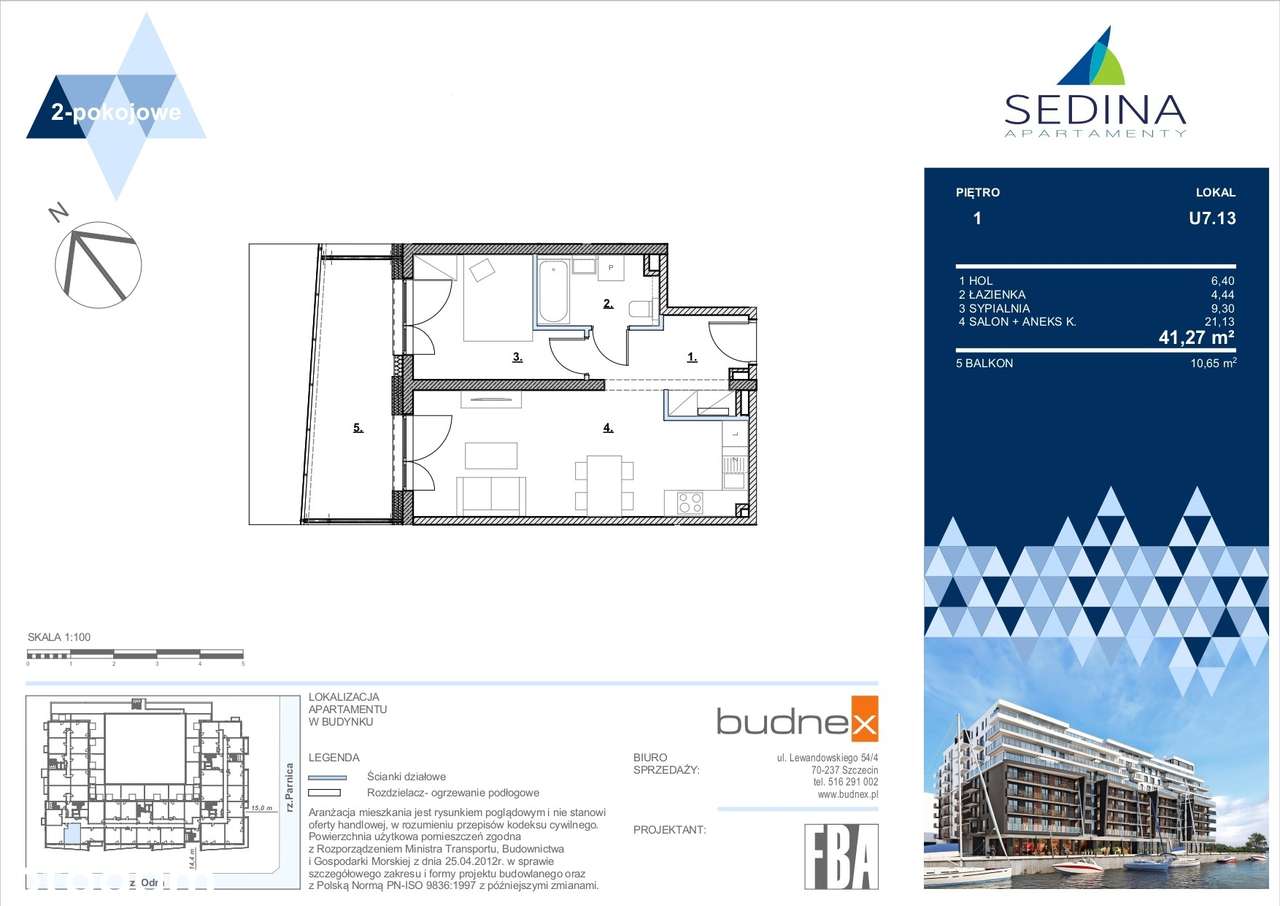 Prestiżowy Apartament z widokiem na Odrę - Wenecja Szczecińska - Pełny obrazek: 2/6
