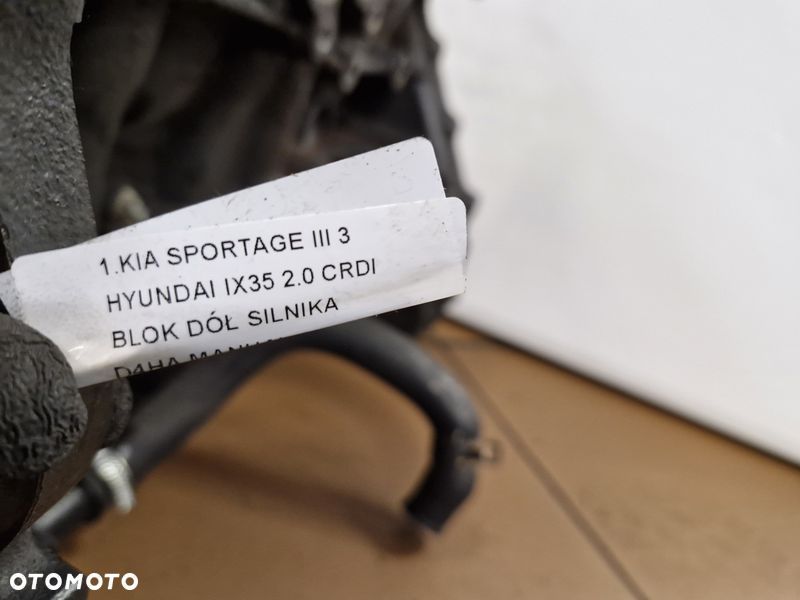 kia sportage iii 3 hyundai ix35 2.0 crdi blok dół silnika d4ha manual - 7