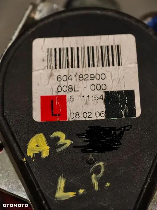 PASY PAS BEZPIECZEŃSTWA AUDI A3 8P PRZÓD - 2
