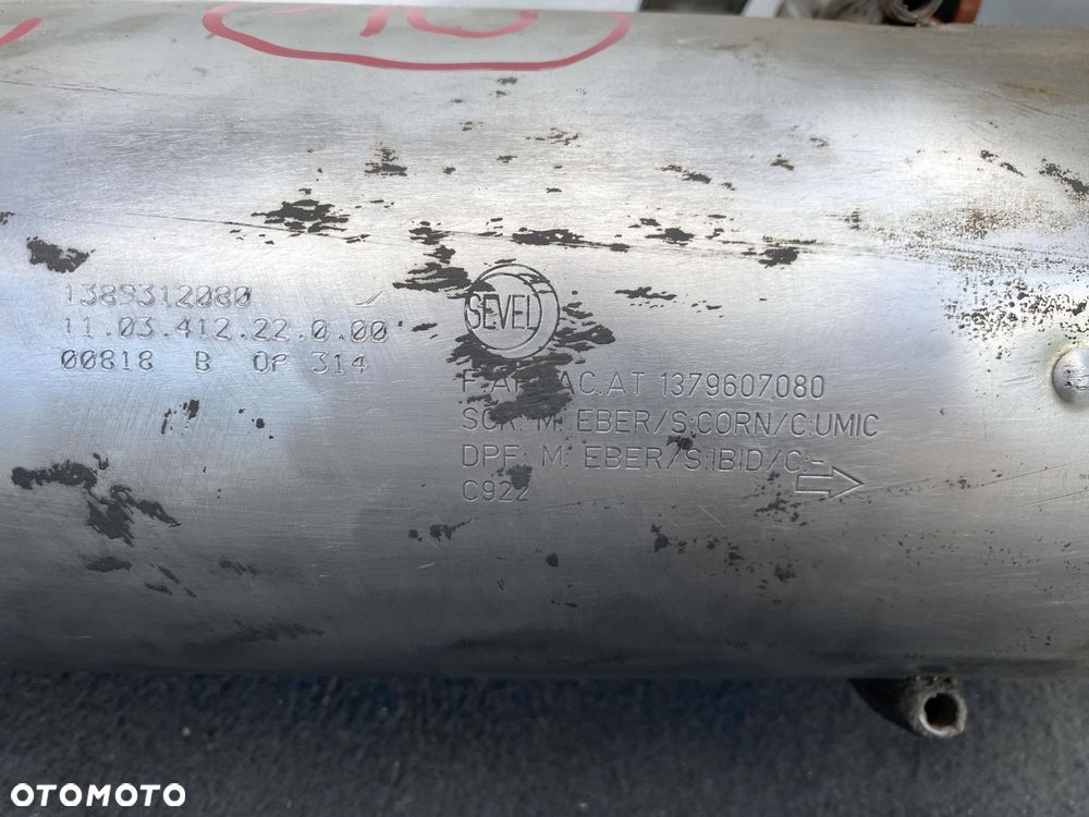 BOXER JUMPER 2.0 B-HDI 16- FILTR CZĄSTEK STAŁYCH DPF ORYGINALNY Z WYDECHEM - 8