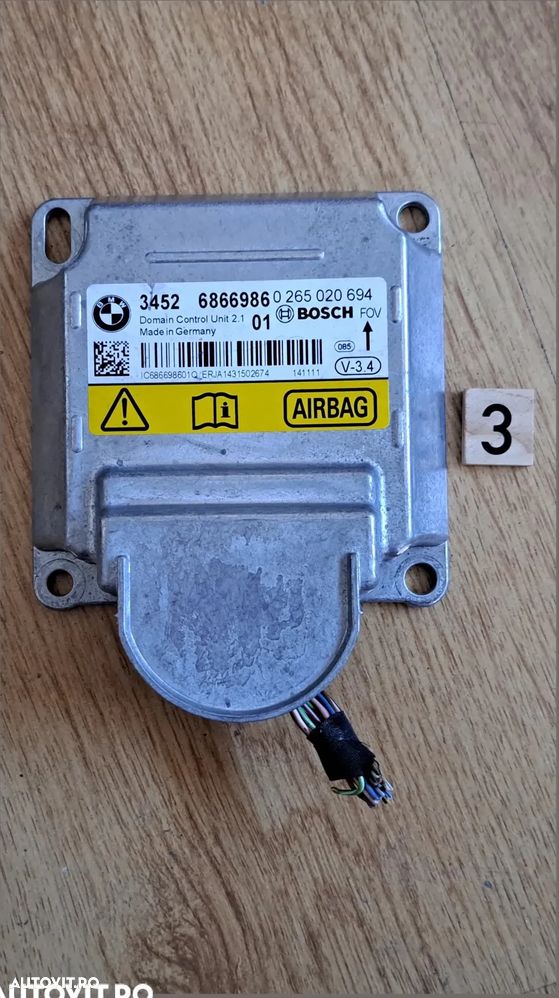 Calculator modul ECU airbag Original BMW F10+LCI F11 F18 F06 F12 F13 F01+LCI F02+LCI F03+LCI - 1